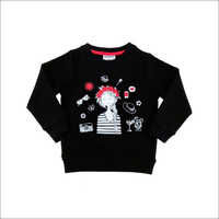 Kids Black Sweet Shirt