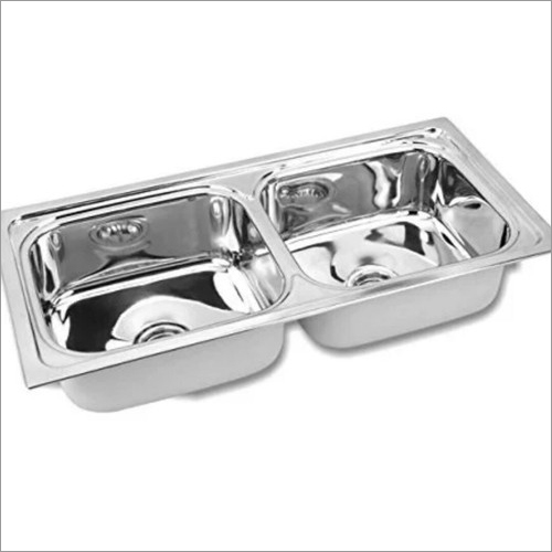 Two Piece Stainless Steel Double Bowl Kitchen Sink