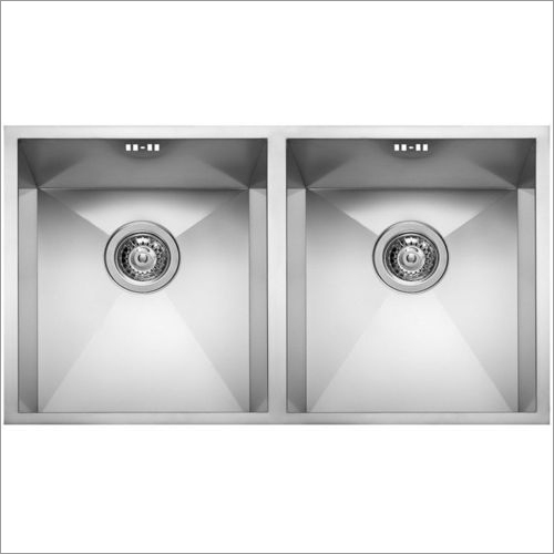 Stainless Steel 2 Double Bowl Kitchen Sink Size 37 X 18 X 8 Price 4000 Inr Piece Id C
