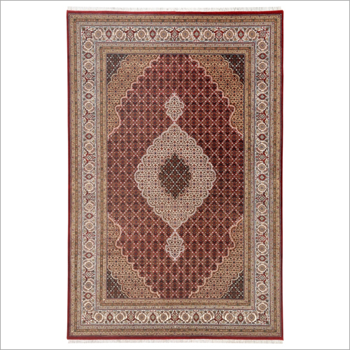 Red Colour Mix Mahi Tabriz Bidjar Carpet