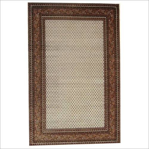 Cream Persian Mir Carpet Design: Modern