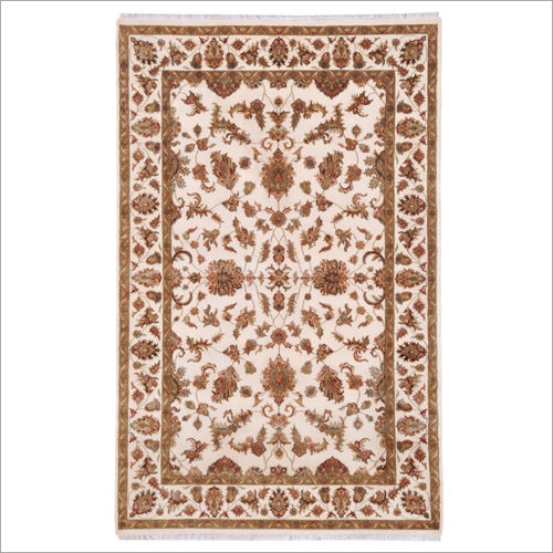 Rectangle Dc-521 Kashan Wool Silk Carpet