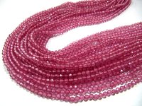 Natural Pink Topaz Rondelle Faceted 2.5 to 4mm Beads