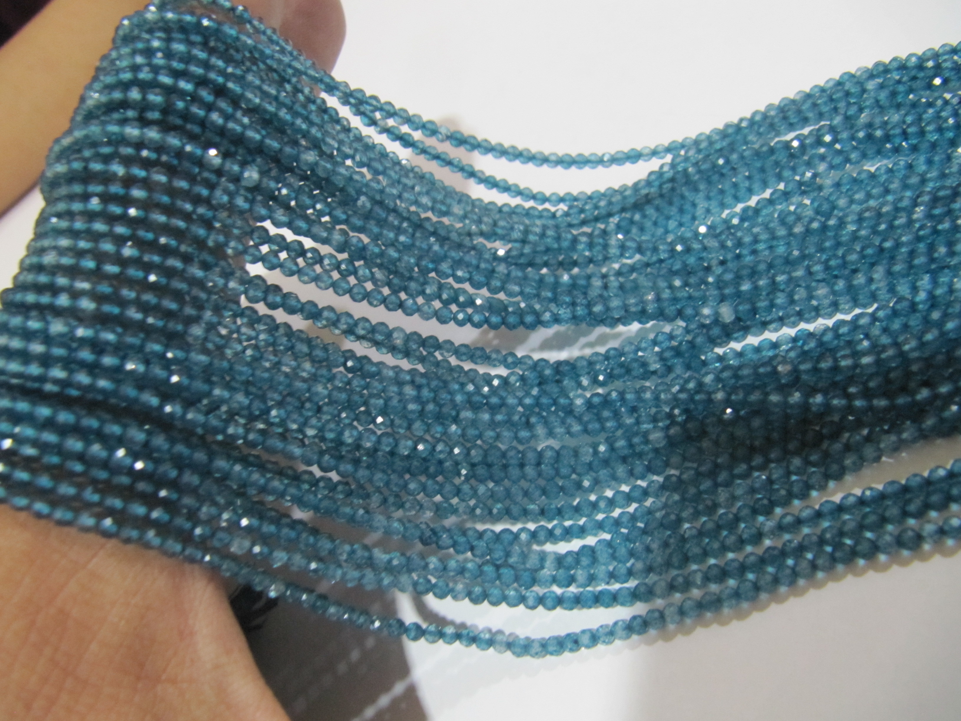 Natural topaz 2 to 3mm Rondelle Faceted Beads