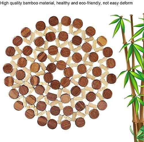 Flower Design Wooden Coaster