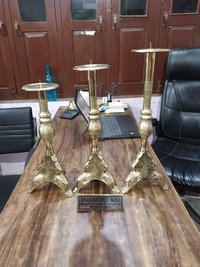 METAL CANDLE HOLDER WITH SHINE POLISHED