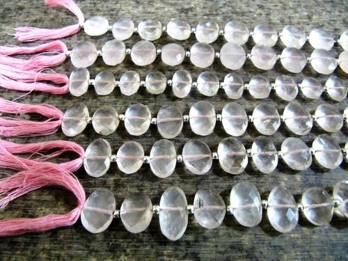 Natural Rose Quartz Oval Shape  10x15mm Beads