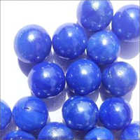 Blue Glass Pebbles - Artificial Stone, All Size Options | Polished Finish, Vibrant Multi-colored Variety, Unique Stone Form