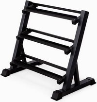 Three Tier Metal Steel Home Workout Gym Dumbbell Heavy Weight Rack Storage Stand For Home Gym And Gym Grade: Personal Use