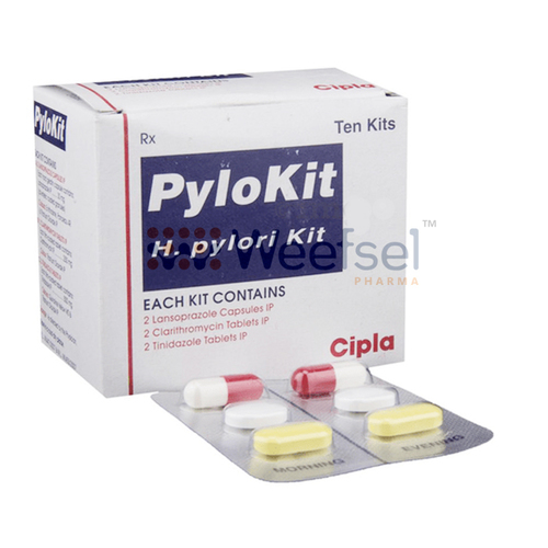 H Pylori Kit of Pantoprazole, Clarithromycin and Tinidazole
