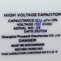 60nF 100kV High Voltage Pulse Capacitor