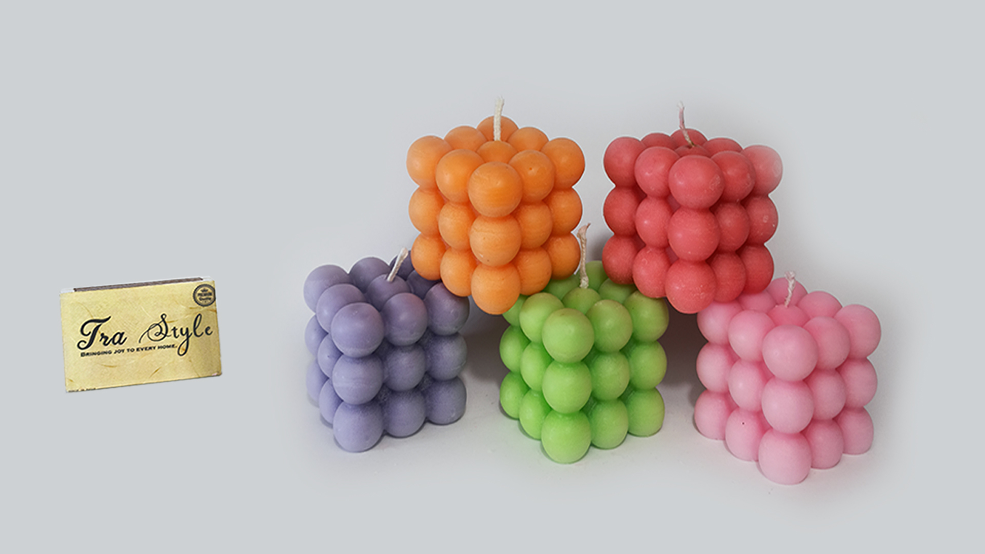 TRA Style Scented Bubble Candle