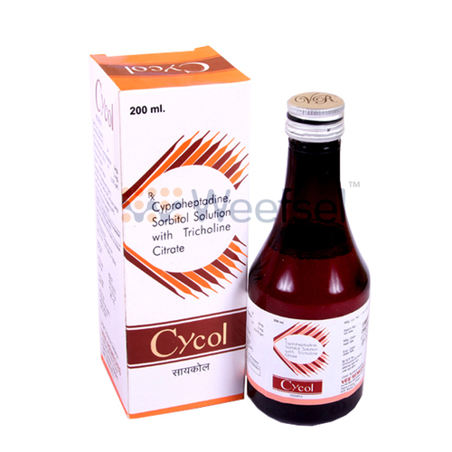 Cyproheptadine and Tricholine Syrup By WEEFSEL PHARMA