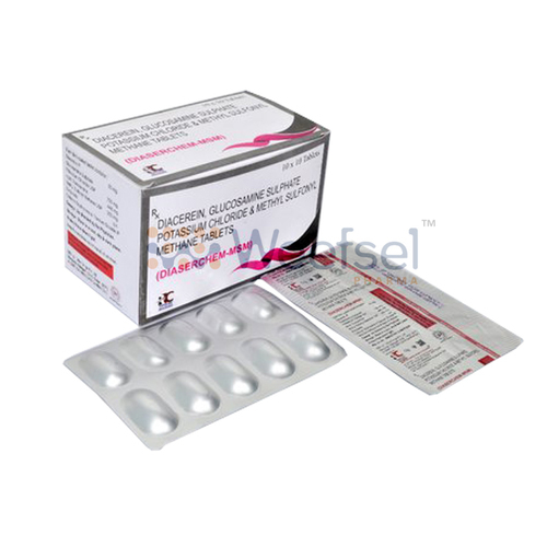 Glucosamine, Diacerein and Methyl Sulphonyl Methane Tablets