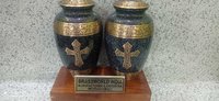BRASS HIGH QUALITY RELIGIOUS URN FUNERAL SUPPLIES