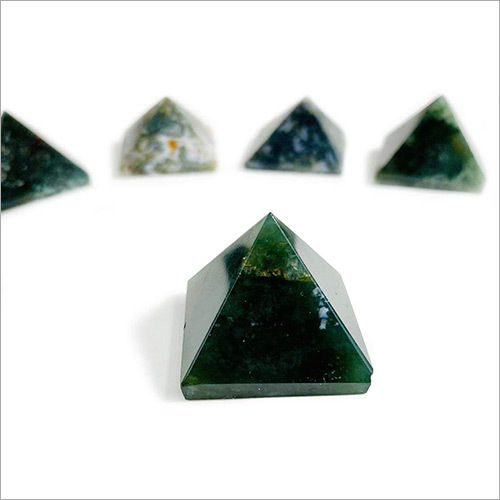 Moss Agate Chakra Pyramid