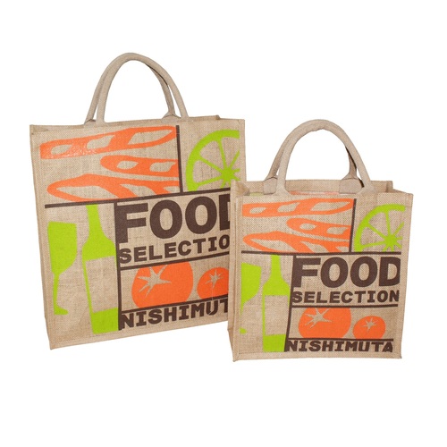 PP Lamintated Jute Tote Bag With Print