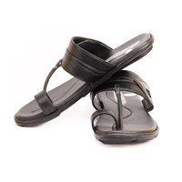 Men's Black Kolhapuri Slippers