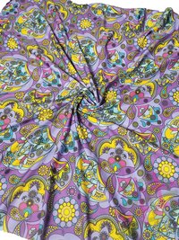 DeeArna Export's Fancy Floral Digital Print on Rayon Silk Unstitch Fabric Material for Women's Clothing (44