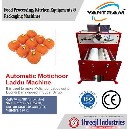 Motichoor Laddu Making Machine