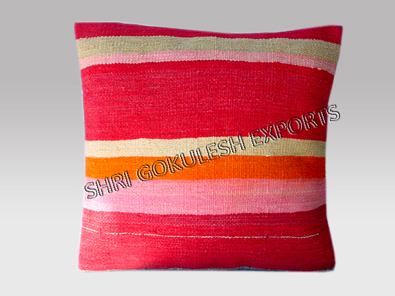 Indian Design Handmade Wool Kilim Cushion Covers