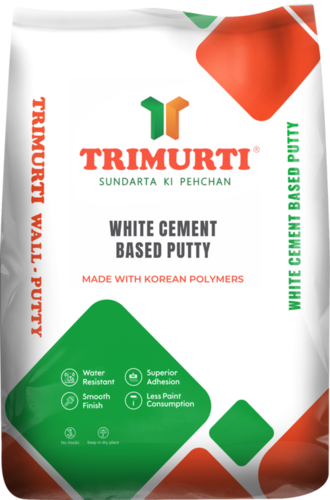 Trimurti 40 Kg White Cement Based Putty Shelf Life: 6 Months