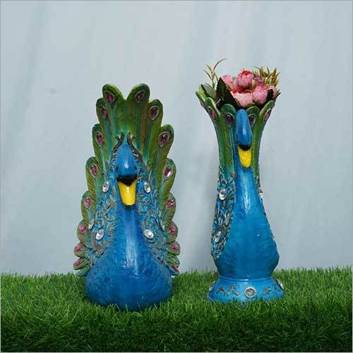 Blue And Green Pickok Pair  Planter