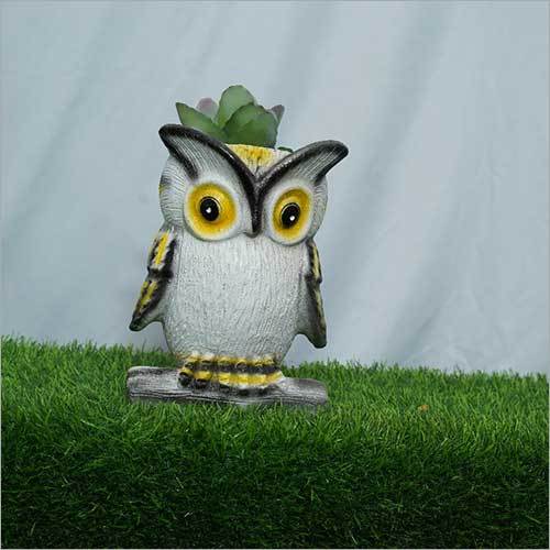 Black And White Owl Planter