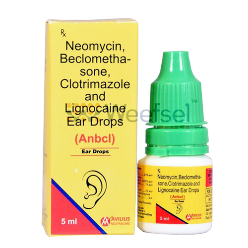 Neomycin, Beclomethasone, Clotrimazole and Lignocaine Ear Drop