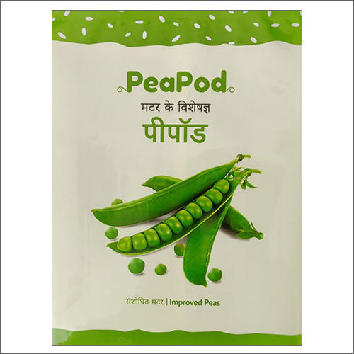 Peapod Peas Seeds Printed Laminated Film Pouches For Packaging
