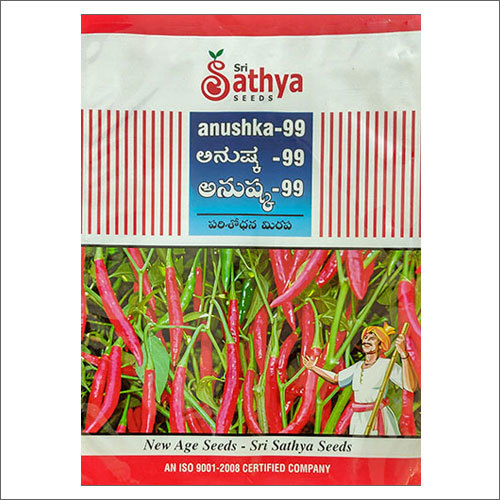 Red Chilly Seeds Printed Laminated Film Pouches For Packaging