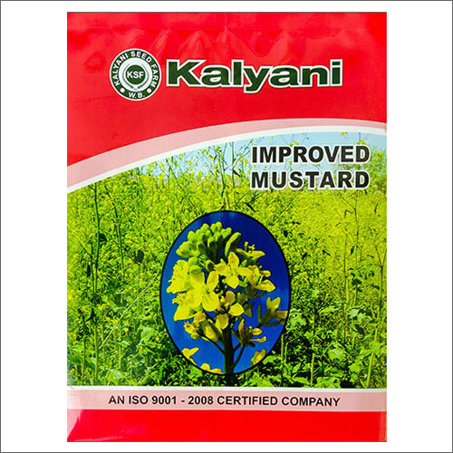 Mustard Seeds Printed Laminated Film Pouches For Packaging