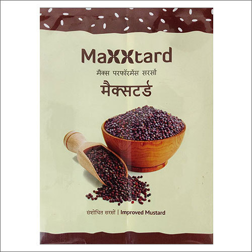 Mustard Seeds Printed Laminated Film Pouches For Packaging
