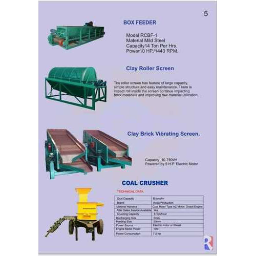 Clay Screening - Dimension (L*W*H): 1800 X 1800 X 1500 Millimeter (Mm)