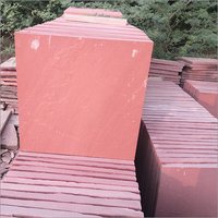 Natural Red Sandstone - 15 Mm Thick Slab, Strong Density, Antique Surface Finish, Ideal For Flooring And Cladding Applications