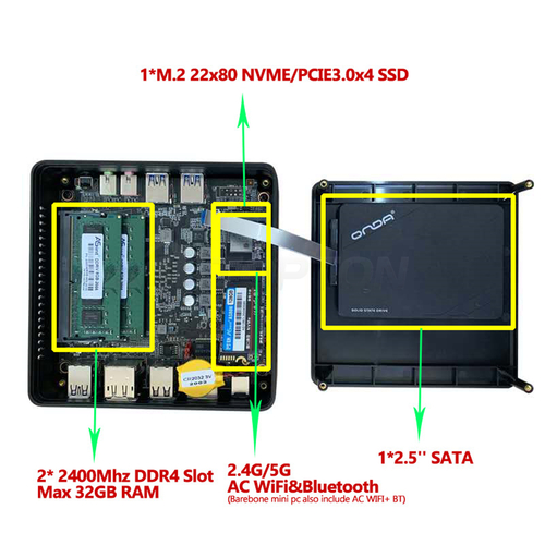 MINI PC R7 2700 Radeon Vega 10