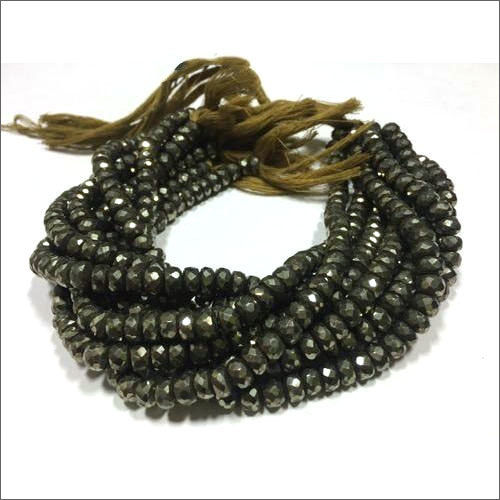 Pyrite Rondelle Precious Beads