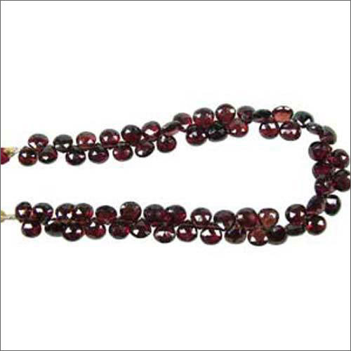 Maroon Garnet Pear Shape Faceted Beads