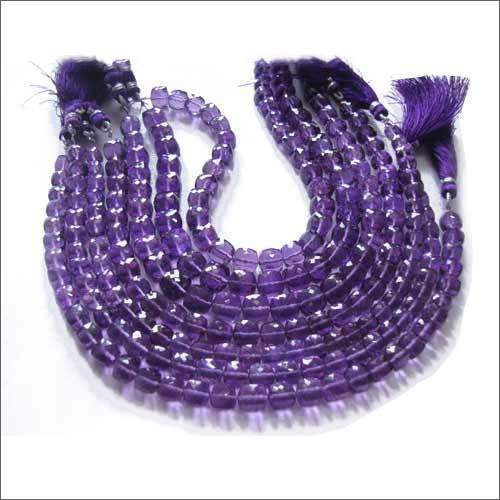 Amethyst Box Faceted Beads By H S R ENTERPRISES