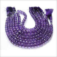 Amethyst Box Faceted Gemstone Beads - Beads Colour: Purple