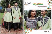 Kediya Dhoti Dholida Couple Dress