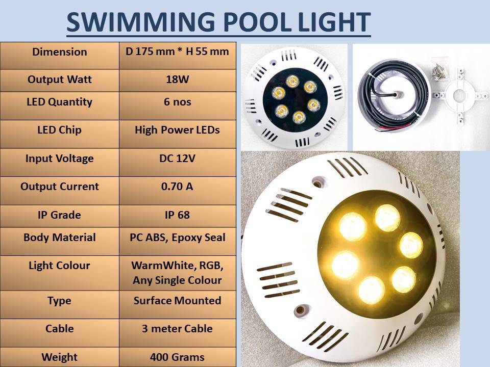 18W Swimming Pool LED Light