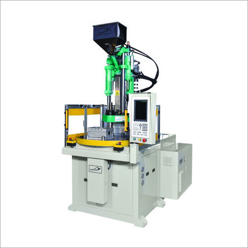 Automatic Two Station Rotary Type Vertical Plastic Injection Moulding Machine