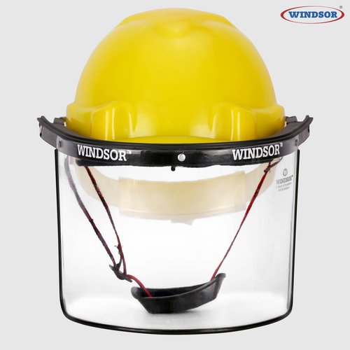 6x 12 Inch Windsor Safety Helmets With Spring Face Shield By PARAS INDUSTRIES (INDIA)