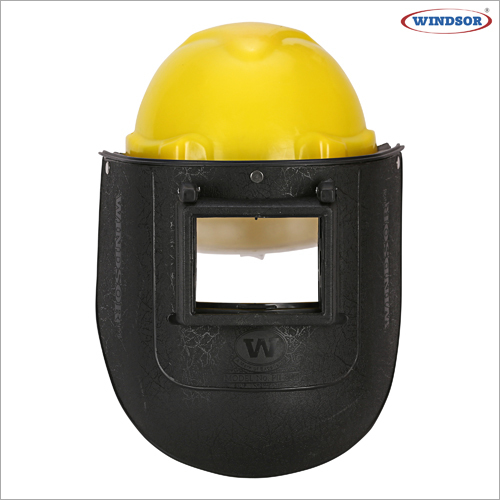 Windsor Spring Loaded Welding Shield with Ratchet Safety Helmet