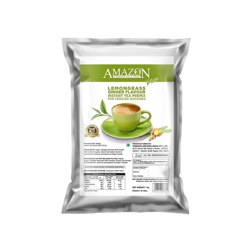 Amazon Plus Instant Tea Premix Lemongrass Ginger Flavour 1kg