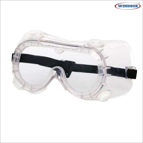 Windsor Full PVC Safety Goggles Attached PC Lens With Air Vents