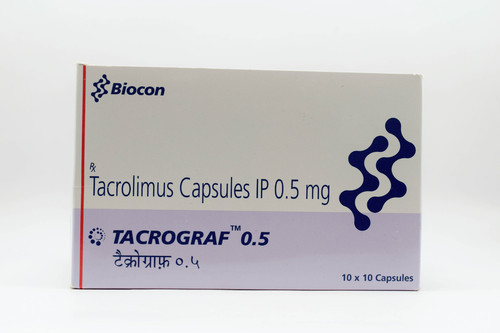 Tacrograf 0.5 Mg Ingredients: Tacrolimus (0.5Mg)