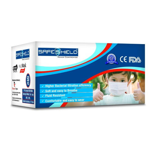 SAFESHIELD 3 Ply Disposable Kids Face Mask