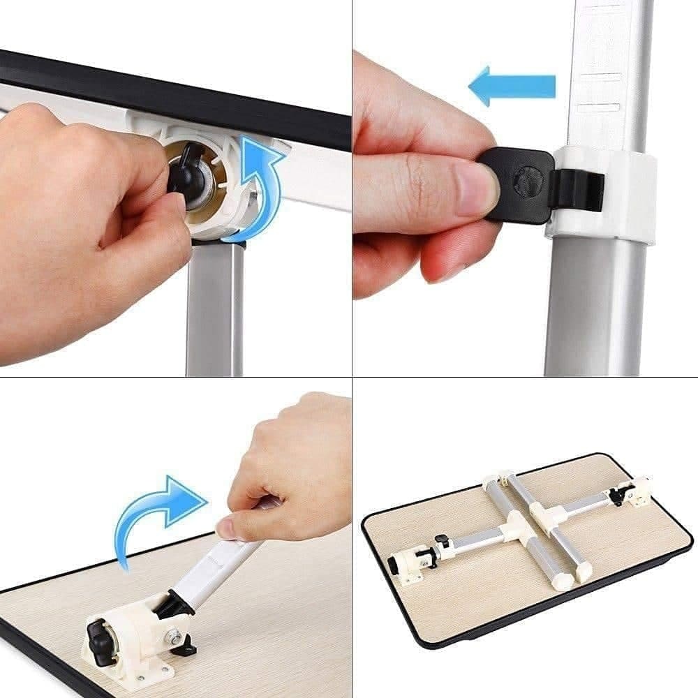 ADJUSTABLE PORTABLE LAPTOP TABLE WITH FOLDABLE LEGS